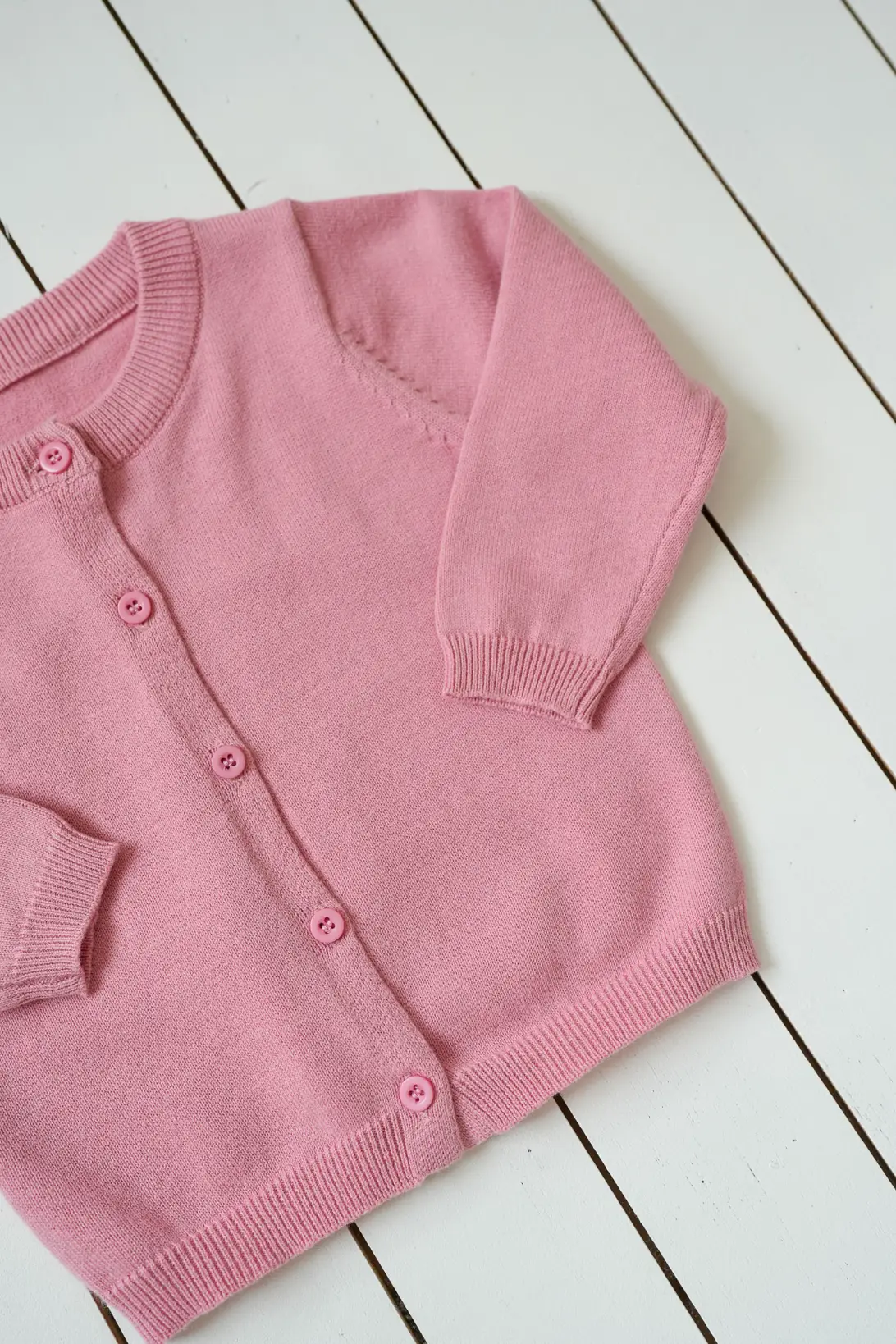 pink kids knitted cardigans