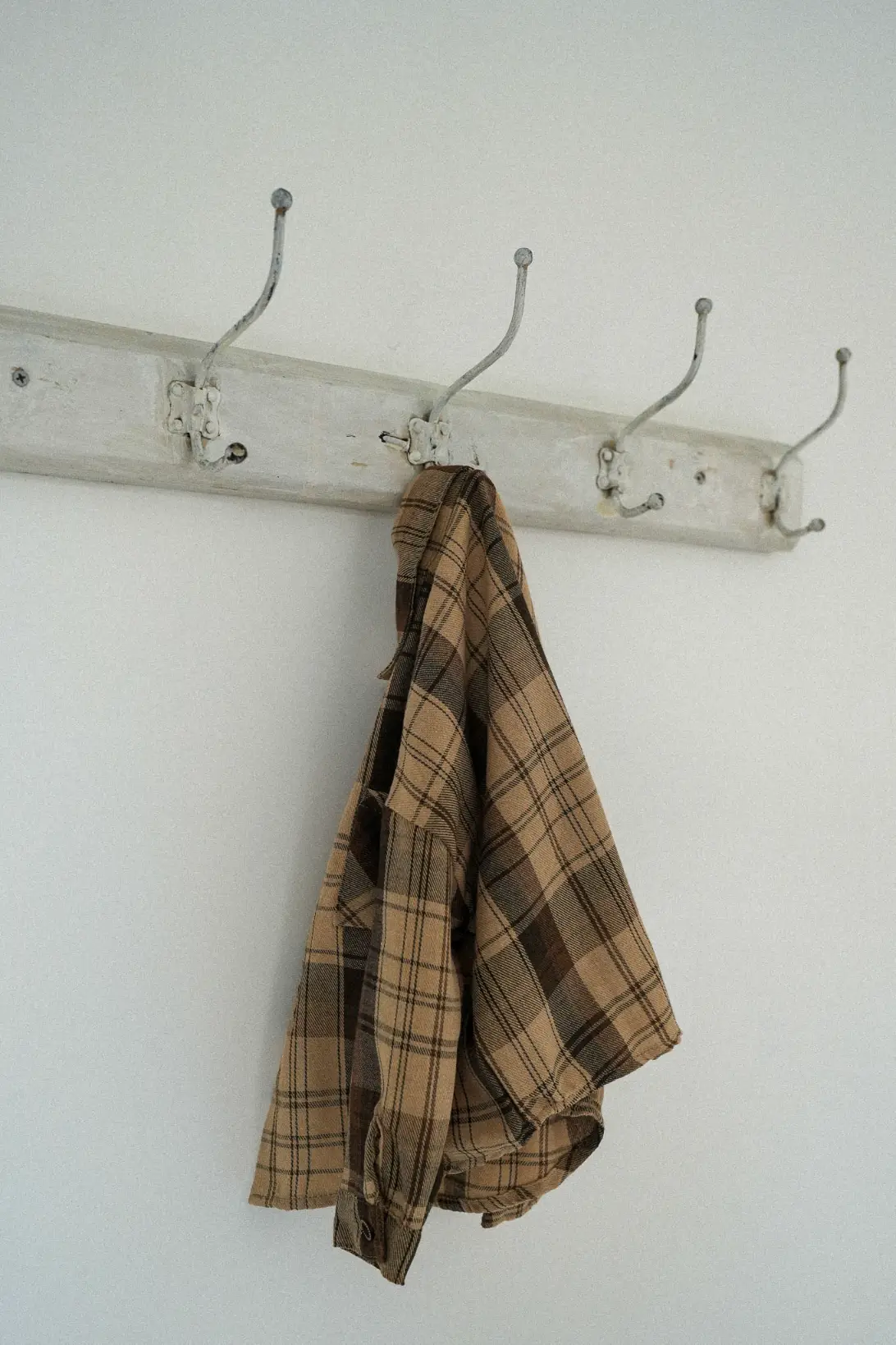 Brown checked shirt for toddlers
