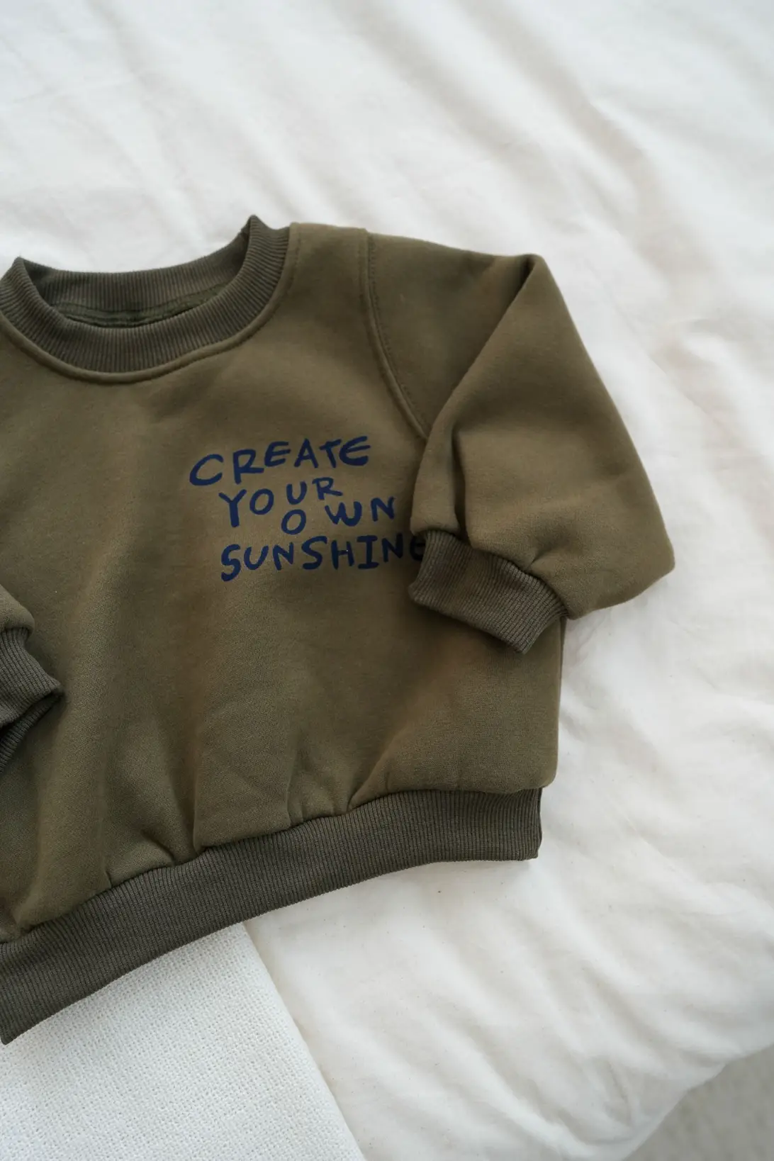 Little Sunshine toddler sweatshirt khaki