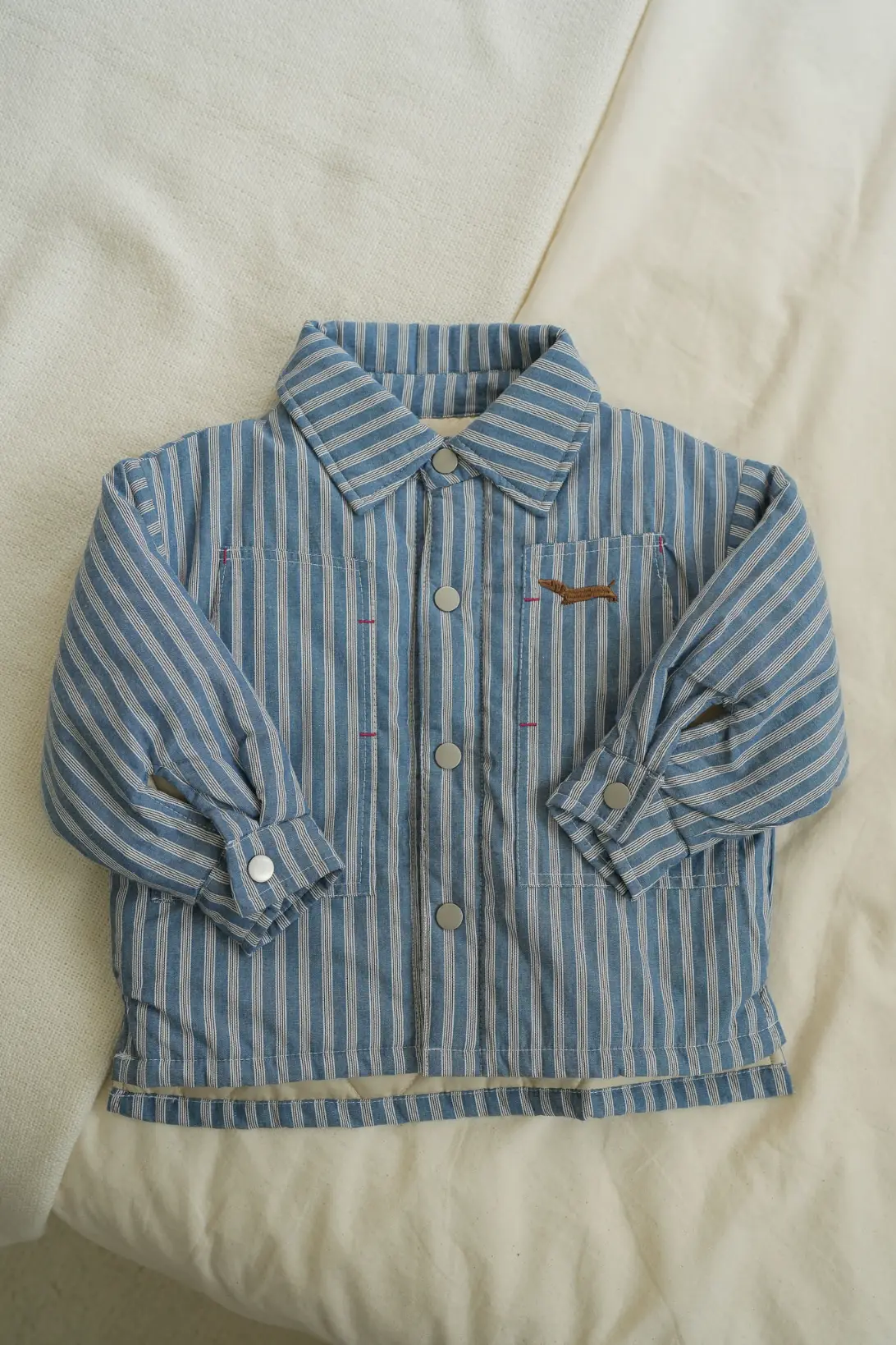 Sailor Puppy blue striped jacket for toddlers