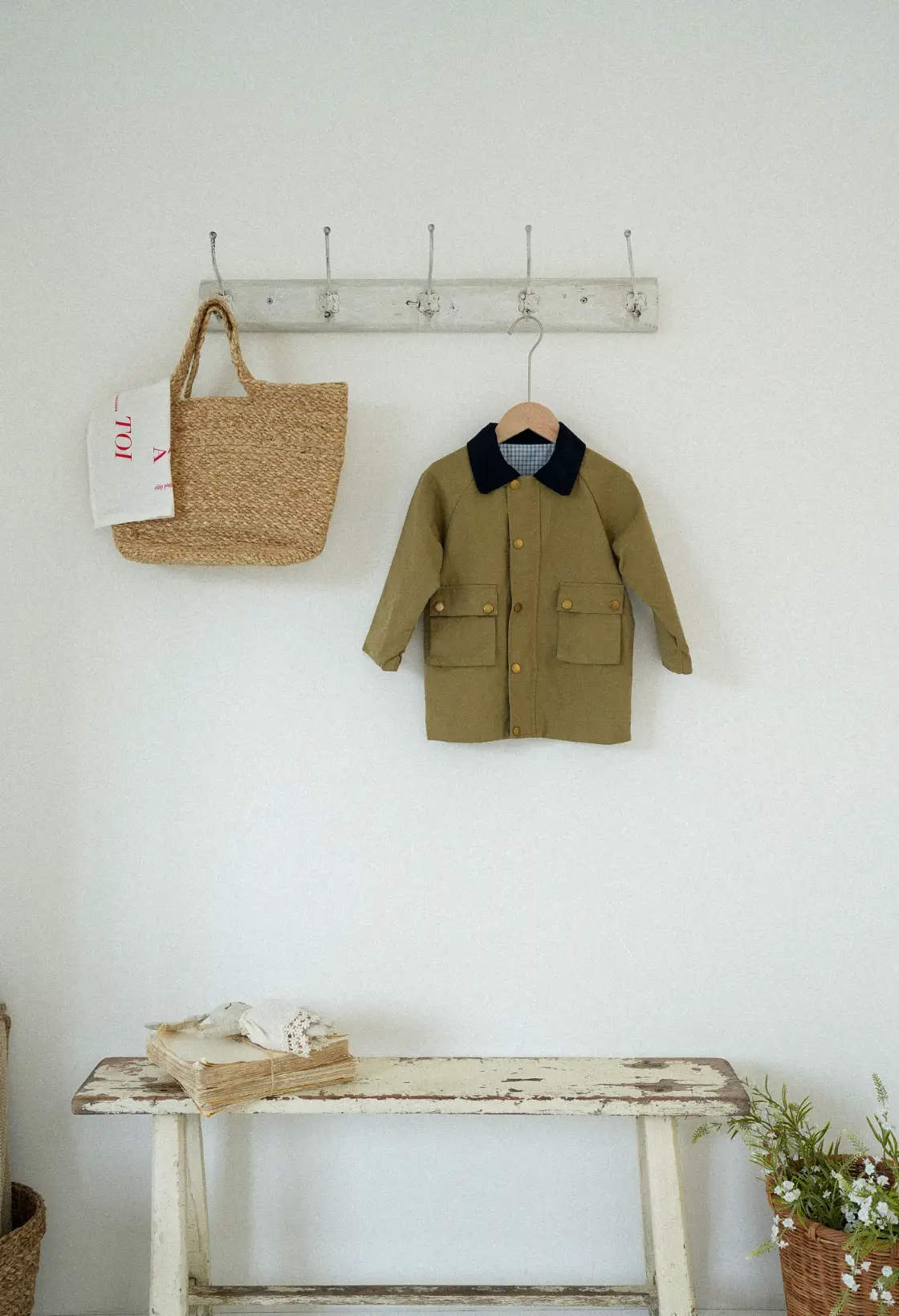 Little Ranger beige trench coat for toddlers
