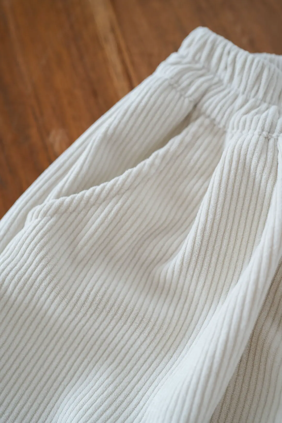 Cream corduroy trousers