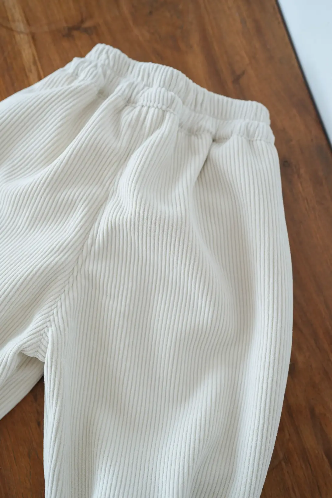 Cream corduroy trousers