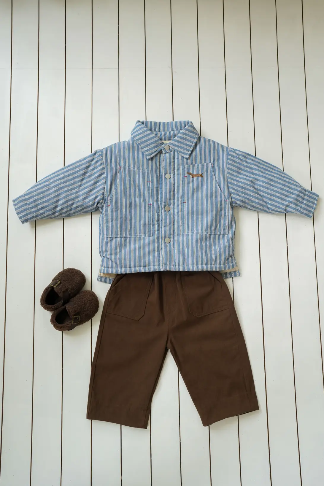 Brown toddler trousers for autumn