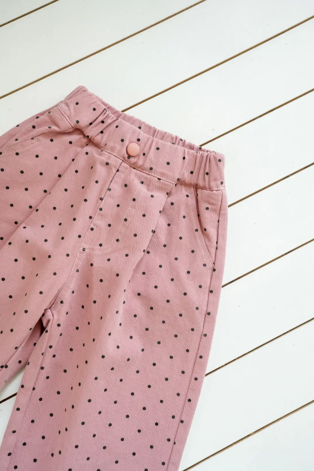 Pink Freckles Pants cotton kids trousers