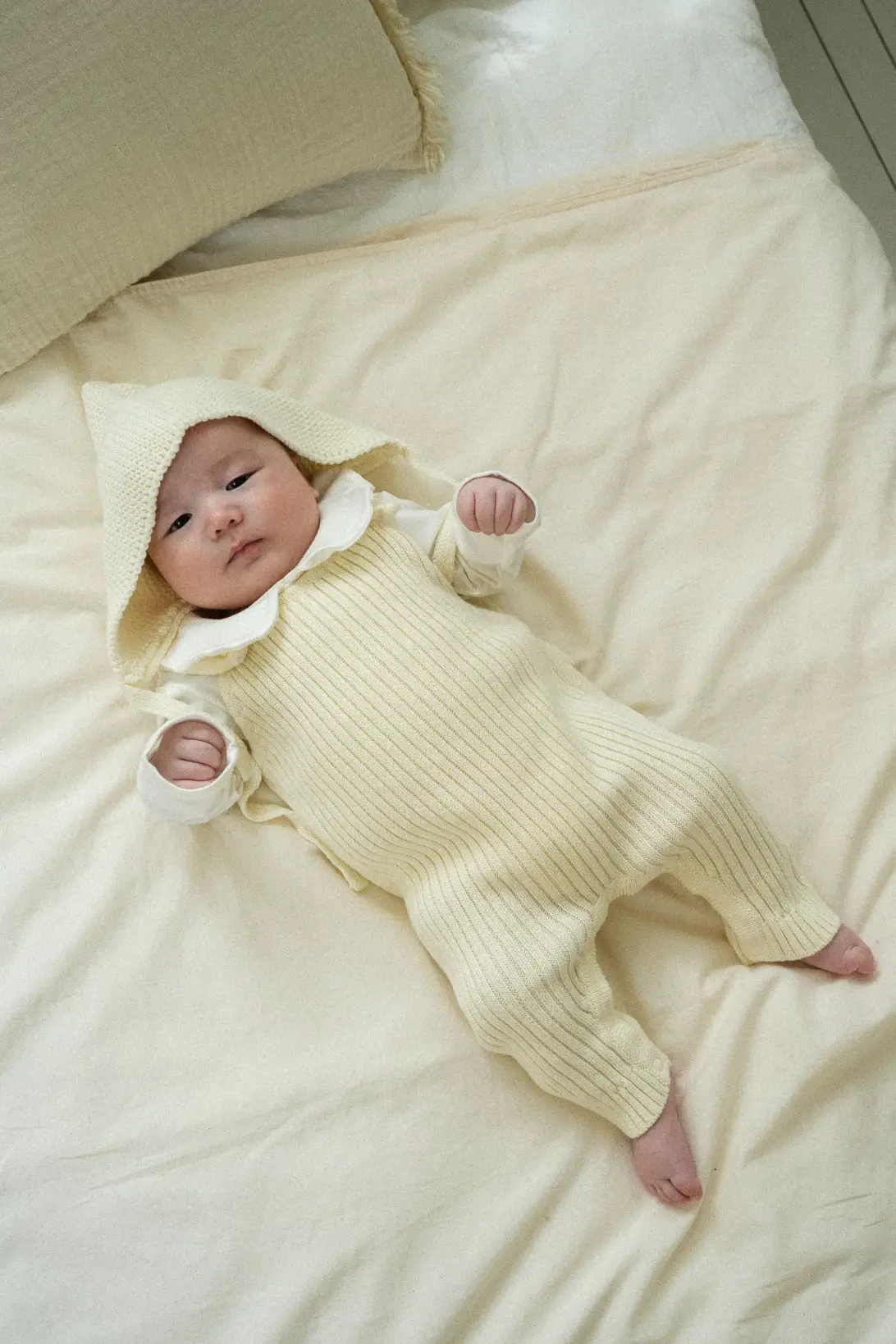 100% cotton knitted baby romper