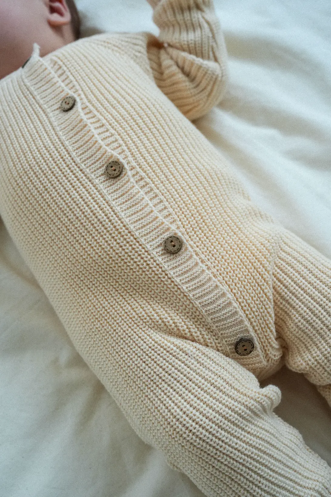 100% cotton knitted baby romper