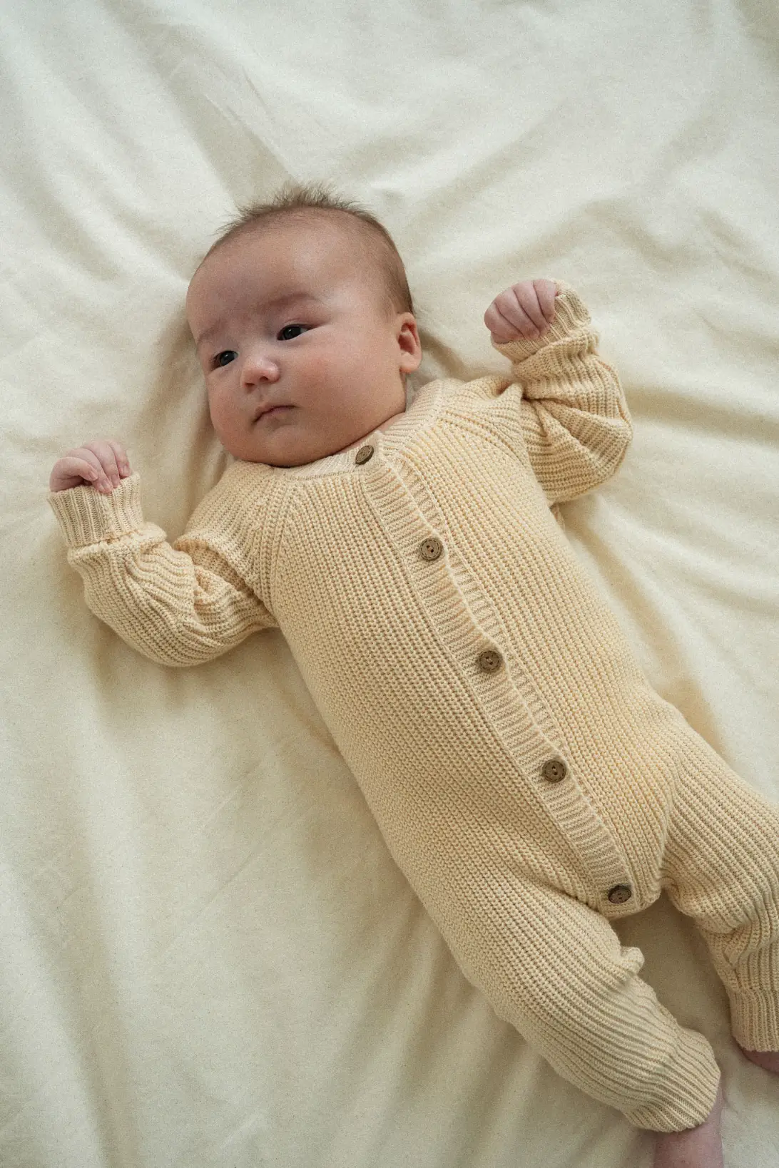 100% cotton knitted baby romper