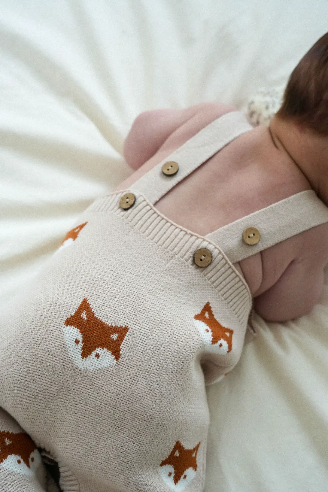 100% cotton knitted baby romper