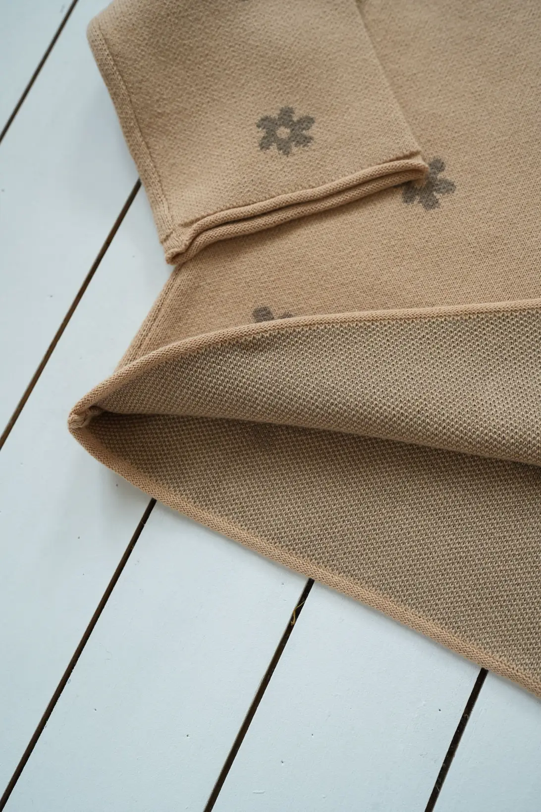 Flower Meadow cotton knit set for toddlers