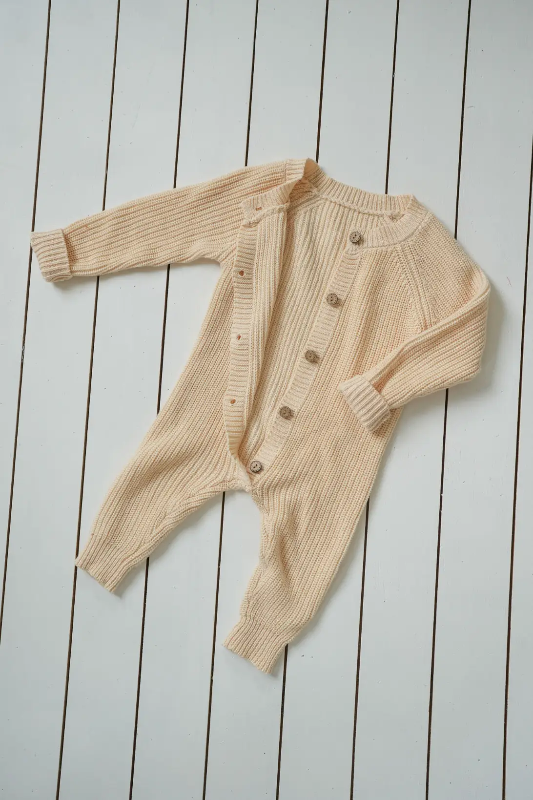 buttercream knit romper