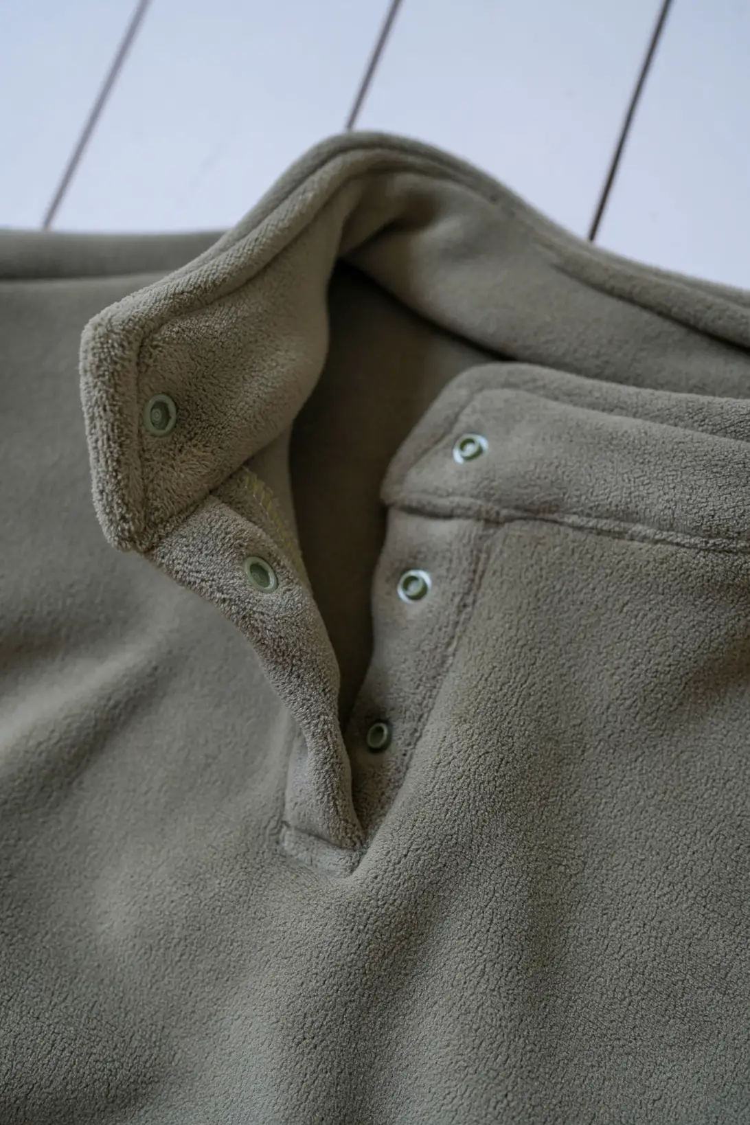 Kids olive fleece pullover and trousers