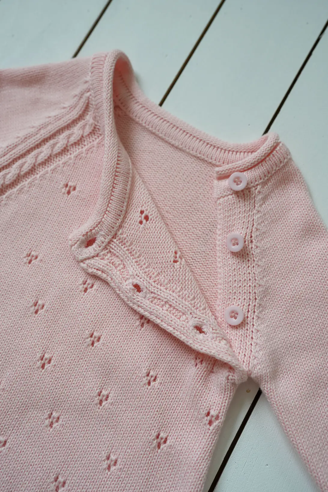 Pink Cloud knitted Romper