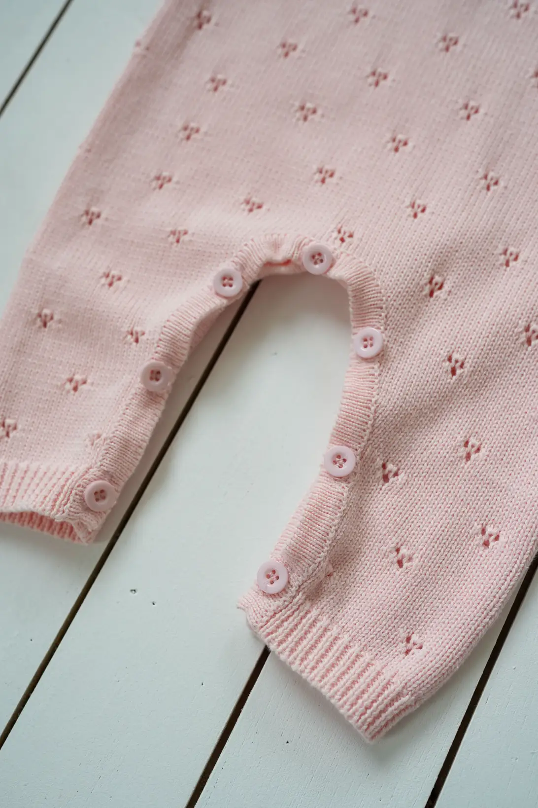 Pink Cloud knitted Romper