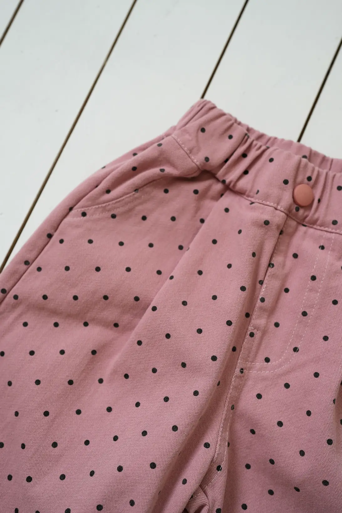 Pink Freckles Pants elasticated waist and pocket detail